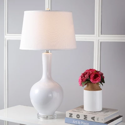 Safavieh Blanche Gourd Ceramic Table Lamp - Set of 2 8 Safavieh Blanche Gourd Ceramic Table Lamp - Set of 2 - Image 6