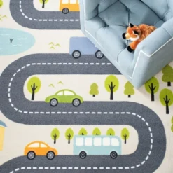 Safavieh Kids Playhouse KPH227 Interactive Kids Area Rug -Safavieh Furniture GUEST 49c34018 1a8e 4a68 b891 c9480c1c6186