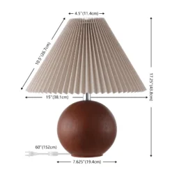 Safavieh Rory 17.25" Dark Walnut Table Lamp - Set of 2 9 Safavieh Rory 17.25" Dark Walnut Table Lamp - Set of 2 -Safavieh Furniture GUEST 49e0ccf8 736d 4e5b 9513 585d2907bcec