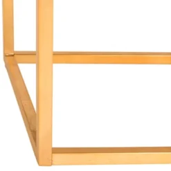 Safavieh Rowan Contemporary Glam Black Velvet Square Ottoman with Gold Base -Safavieh Furniture GUEST 4a529913 bf95 47ac ac6e 29b8d94c8f92