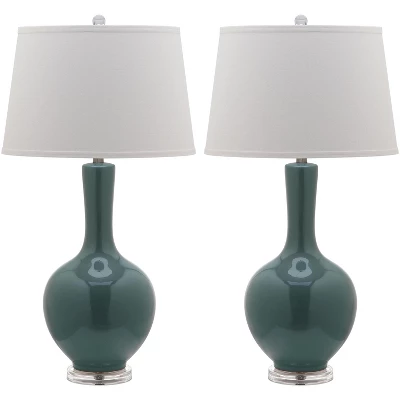 Safavieh Blanche Gourd Ceramic Table Lamp - Set of 2 10 Safavieh Blanche Gourd Ceramic Table Lamp - Set of 2 - Image 8