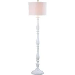 Safavieh Bessie Candlestick Floor Lamp in Classic White