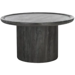 Safavieh Devin Round Coffee Table in Rich Rustic Finish -Safavieh Furniture GUEST 4b74cbbd 83a3 4f56 a9b4 3d129c40a4c0