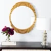 Safavieh Rossi Round Gold Foil Wall Mirror - Vintage Glam Design -Safavieh Furniture GUEST 4bad76db cc4f 4e35 b153 33342ce632a5