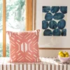 Safavieh Kassidy Geometric Cotton Throw Pillow - 18" x 18" - Blush/White 2 Safavieh Kassidy Geometric Cotton Throw Pillow - 18" x 18" - Blush/White -Safavieh Furniture GUEST 4c10cce0 f397 4497 a41a 48b2eb0a86cf