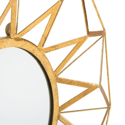 Safavieh Kilburn Contemporary Gold Starburst Wall Mirror 5 Safavieh Kilburn Contemporary Gold Starburst Wall Mirror - Image 3