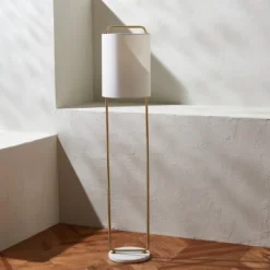 Safavieh Giulia 63" Floor Lamp - Gold & White Marble Finish -Safavieh Furniture GUEST 4da8eb6c e43b 47d5 93ac 18a8eb990996