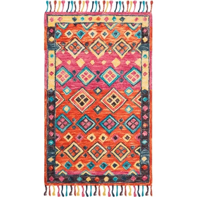 Safavieh Doris Geometric Tufted Wool Area Rug with Tassels 6 Safavieh Doris Geometric Tufted Wool Area Rug with Tassels - Image 4