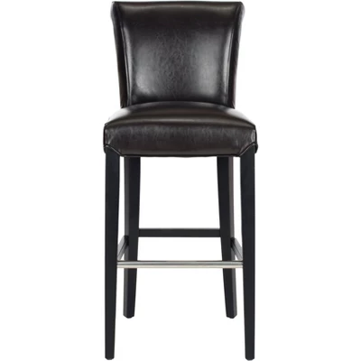 Safavieh Seth Bar Stool - Solid Birch Wood Kitchen Seating 8 Safavieh Seth Bar Stool - Solid Birch Wood Kitchen Seating - Image 6