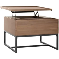 Safavieh Kristie Contemporary Lift Top Coffee Table in Dark Oak & Black -Safavieh Furniture GUEST 5254a0af c2b8 4565 84d3 a85e96ab184e