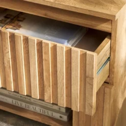 Safavieh Conall 1-Drawer Nightstand - Oak Finish Bedside Table - NST3102