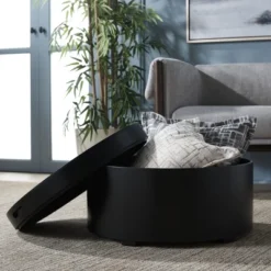 Safavieh Rafaela Round Tray-Top Coffee Table with Hidden Storage -Safavieh Furniture GUEST 52b8965c d533 4c06 9267 eb2b1395bd6d