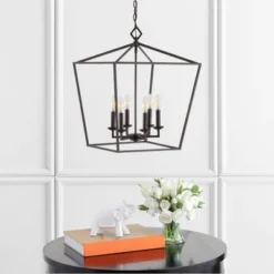 Safavieh Velsa 6-Light Oil Rubbed Bronze Pendant Light