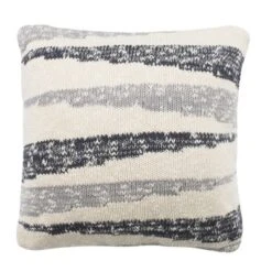 Safavieh Imani 20x20 Knit Square Throw Pillow - Gray/Natural
