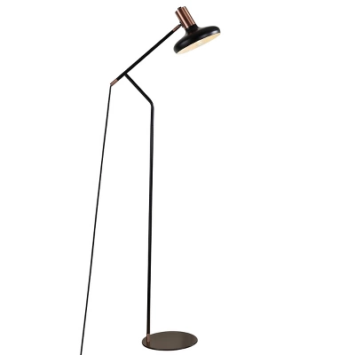Safavieh Amia Black and Copper Iron Floor Lamp - FLL4043 3 Safavieh Amia Black and Copper Iron Floor Lamp - FLL4043