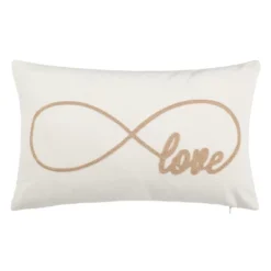 Safavieh 12" x 18" Infinite Love Scripted Decorative Throw Pillow -Safavieh Furniture GUEST 56cb5de2 a404 4311 b2ed 6e2be72dc6fb