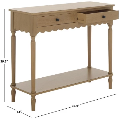 Haven 2 Drawer Small Console - CNS5738C - Brown - Safavieh 11 Haven 2 Drawer Small Console - CNS5738C - Brown - Safavieh - Image 9