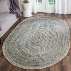 Safavieh Hudson Stripe Natural/Blue Hand-Woven Jute Area Rug -Safavieh Furniture GUEST 5a2ed93c 23b3 4cbc 8aa7 9369b883a187