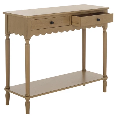 Haven 2 Drawer Small Console - CNS5738C - Brown - Safavieh 4 Haven 2 Drawer Small Console - CNS5738C - Brown - Safavieh - Image 2