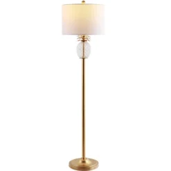 Safavieh Elza Gold Leaf Floor Lamp with Crystal Pineapple Accents -Safavieh Furniture GUEST 5c74fec0 edca 4c04 93d4 c029a35949f2