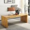 Safavieh Cella Burl Wood Coffee Table - Natural Rectangular Design -Safavieh Furniture GUEST 5f9f80c4 ad79 47c3 afd0 fdf753f1df94