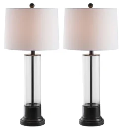 Safavieh Jayse Contemporary Glass Table Lamps (Set of 2) -Safavieh Furniture GUEST 6273eea2 0905 44d1 950c bcfb6d295b25