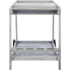 Safavieh Orland Tea Trolley in Grey -Safavieh Furniture GUEST 6393771a 6055 43de b375 a66ae14eca00
