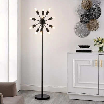Safavieh Urban Retro Metal Floor Lamp in Black - LIT4474 5 Safavieh Urban Retro Metal Floor Lamp in Black - LIT4474 - Image 3