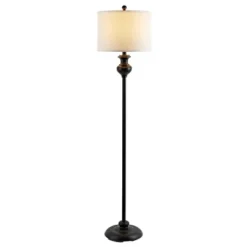 Safavieh Erlan 61-inch Black Iron Floor Lamp with LED Bulb