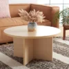 Safavieh Bo Oval Coffee Table with T-Shaped Wood Base 1 Safavieh Bo Oval Coffee Table with T-Shaped Wood Base -Safavieh Furniture GUEST 65a3ef53 2efc 4011 8ea0 25f495c16219