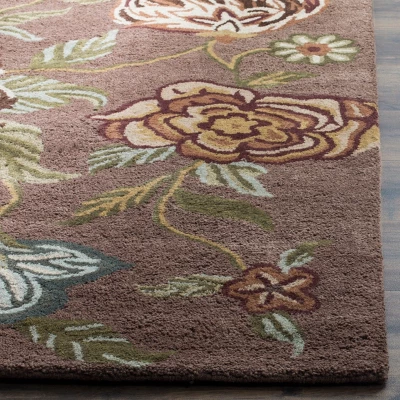 Safavieh Blossom BLM920 Hand Hooked Floral Wool Area Rug 3 Safavieh Blossom BLM920 Hand Hooked Floral Wool Area Rug
