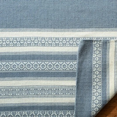 Safavieh Porter Stripe Collection: Hand-Woven Wool Geometric Area Rug 4 Safavieh Porter Stripe Collection: Hand-Woven Wool Geometric Area Rug - Image 2