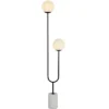 Safavieh Leif 68-Inch Iron and Marble Floor Lamp in Black and White