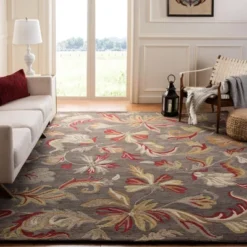 Safavieh Jardin JAR459 Hand Tufted Floral Wool Area Rug
