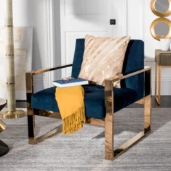 Safavieh Latta Metallic Cowhide Pillow - 20" x 20" Beige/Gold