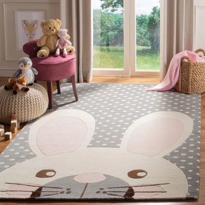 Safavieh Kids SFK922 Hand Tufted Wool Area Rug 3 Safavieh Kids SFK922 Hand Tufted Wool Area Rug