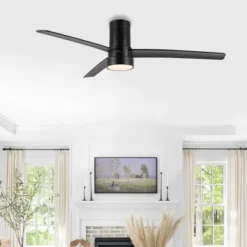 Safavieh Dylas 52-inch LED Light Black Iron Ceiling Fan - CLF1028 -Safavieh Furniture GUEST 69d609ea 785a 4b24 a6f1 6008517cd368