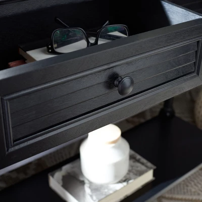 Safavieh Tate 2-Drawer Console Table with Sculpted Turned Legs 3 Safavieh Tate 2-Drawer Console Table with Sculpted Turned Legs