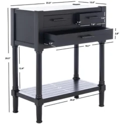 Safavieh Filbert 3-Drawer Console Table with Storage Shelf -Safavieh Furniture GUEST 6b4d9baf 9ab1 41ca b06e 1c904fed9cbc