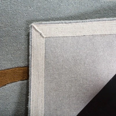 Safavieh Garrick Accent Rug - Blue/Multi 2'x3' Hand-Tufted Wool 4 Safavieh Garrick Accent Rug - Blue/Multi 2'x3' Hand-Tufted Wool - Image 2