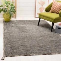 Safavieh Dona Collection Solid Woven Hand-Woven Cotton Area Rug