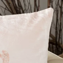 Safavieh Rein Beaded Reindeer Velvet Decorative Pillow