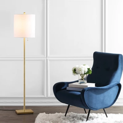 Safavieh Octavius Iron Floor Lamp with Brass Gold Finish 5 Safavieh Octavius Iron Floor Lamp with Brass Gold Finish - Image 3