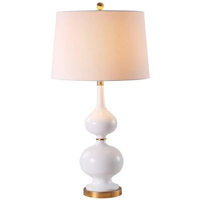 Set Of 2 Myla Table Lamp (Includes LED Light Bulb) White/Gold Leaf - Safavieh 4 Set Of 2 Myla Table Lamp (Includes LED Light Bulb) White/Gold Leaf - Safavieh - Image 2