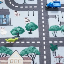 Safavieh Kids Playhouse KPH235 Interactive Power Loomed Area Rug -Safavieh Furniture GUEST 70c37fb7 4b38 4dee 9263 5ebd96763c76