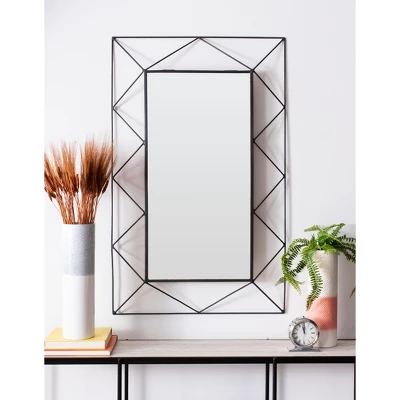 Safavieh Heath Decorative Rectangular Wall Mirror 3 Safavieh Heath Decorative Rectangular Wall Mirror