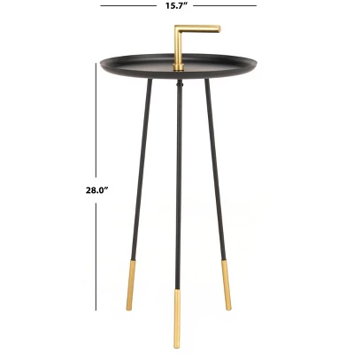 Safavieh Delia Handle Side Table in Black and Gold 5 Safavieh Delia Handle Side Table in Black and Gold - Image 3