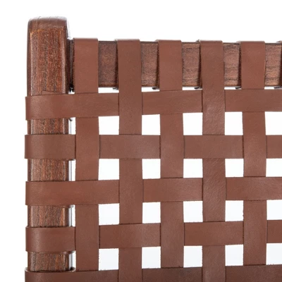 Safavieh Luna Leather Woven Accent Chair 9 Safavieh Luna Leather Woven Accent Chair - Image 7