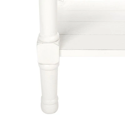 Safavieh Primrose 2-Drawer Console Table in Distressed White 7 Safavieh Primrose 2-Drawer Console Table in Distressed White - Image 5