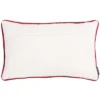 Safavieh Joy Tree Festive Cream & Red Cotton Throw Pillow - 12" x 20"